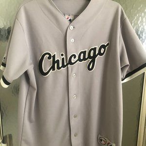 majestic chicago white sox away blank jearsey
